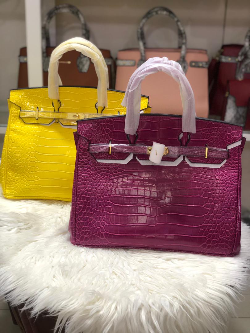 Sac Birkin Croco Fluo