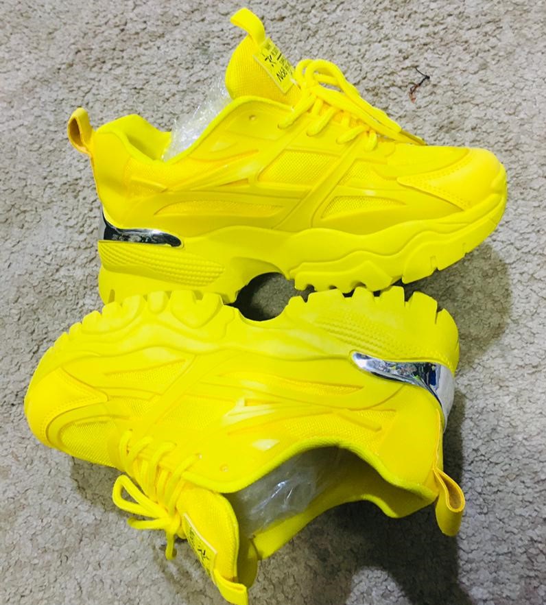 Baskets fluo jaune